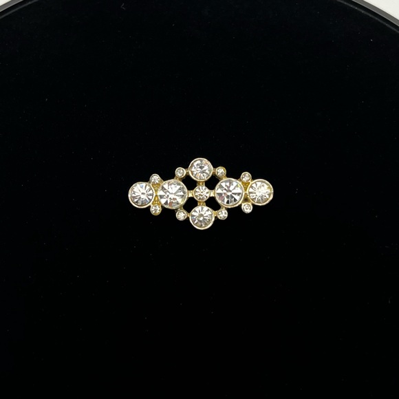 Jewelry - Vintage Gold tone Rhinestone Necklace Pendant